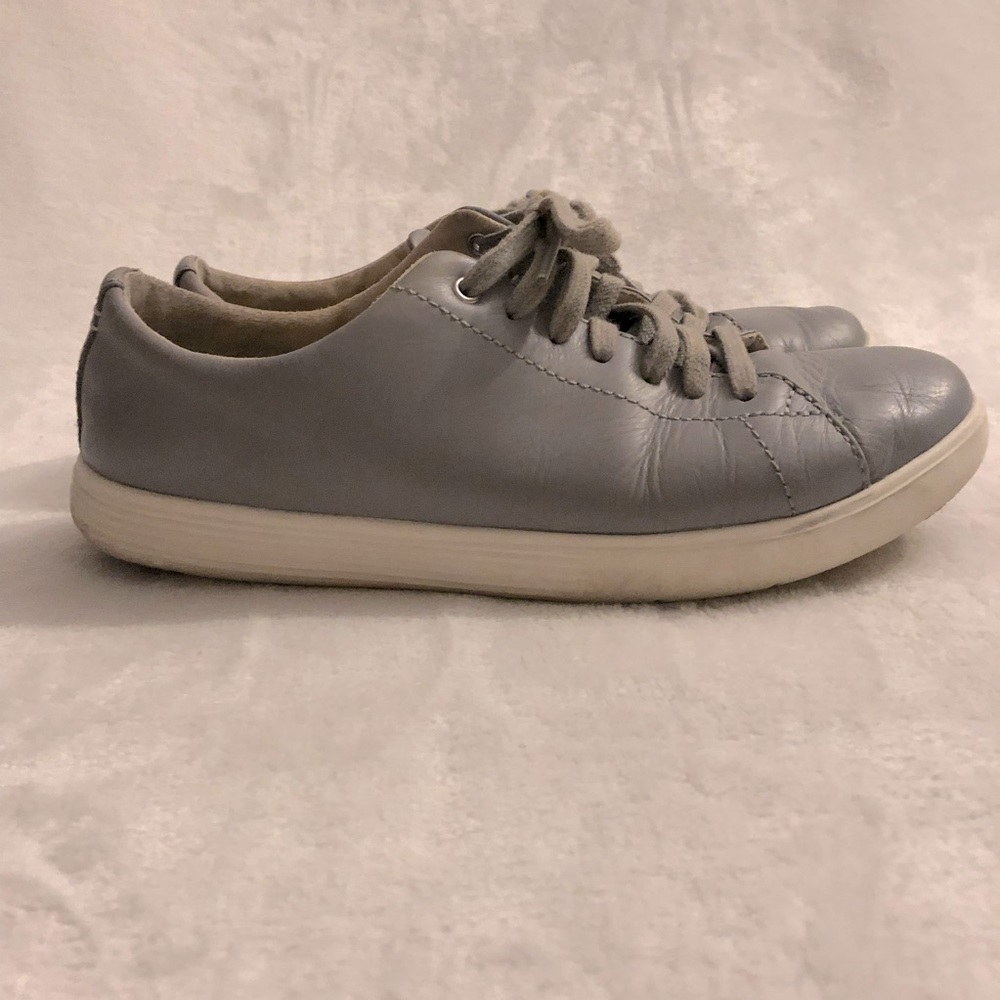 Cole Haan light grey leather sneakers